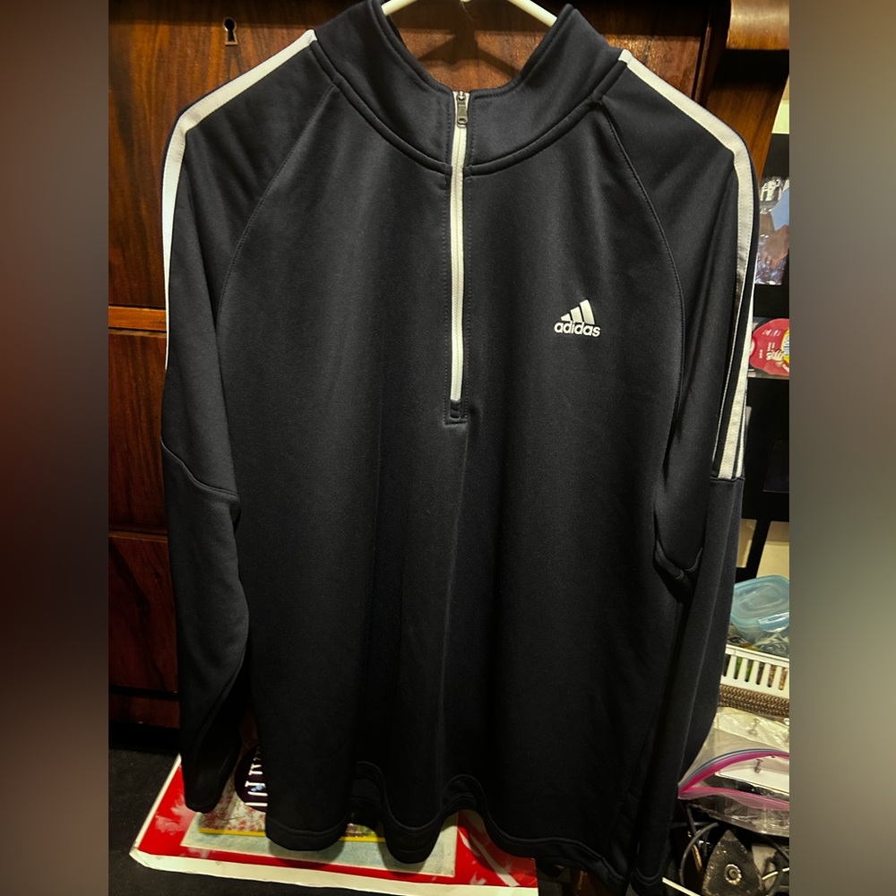 Men’s Navy Blue Adidas quarter zip Golf sweatshirt